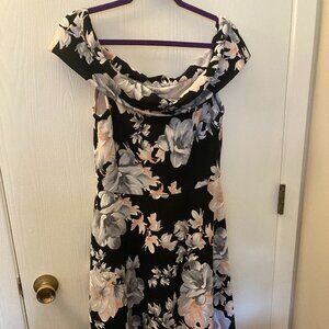 NWT Nicole by Nicole Miller off the shoulder floral dress size 10